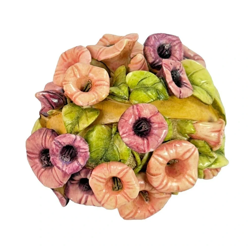 Harmony Kingdom Longaberger Morning Glory Basket Trinket Box 2000 Limited Ed - Picture 8 of 16